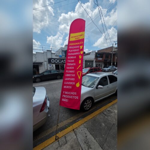 Bandera Publicitaria 3 Metros Doble Vista