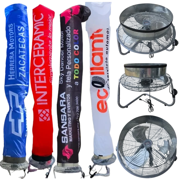 Sky Dancer Motor y Tela Personalizada Skydancer