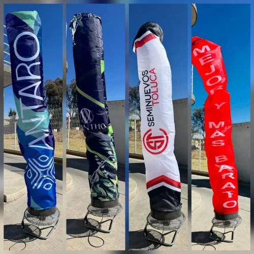 Sky dancer Motor y Tela personalizada a todo color 3 mts o 4 mts A